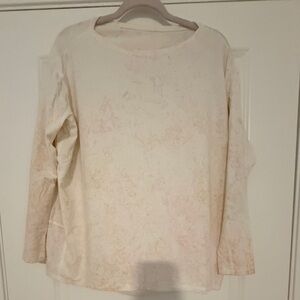 Lululemon Back in Action Long Sleeve - Cream and Pink